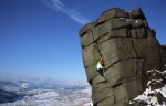 Adrian Berry soloing The File at Higgar Tor