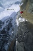 Andy Kirkpatrick 9 days into a winter ascent of the Dru