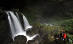 Twin waterfalls of Kavakuna, New Britain, Papua New Guinea