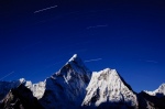 Star trails above Ama Dablam Khumbu - Nepal