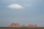 Cloud over Monument Valley USA