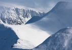 Stob Ban with the crags of Sgurr an Lubhair in the distance - North West Highlands of Scotland