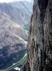 Troll Wall from near top of Fiva Route July 69