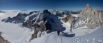Below the summit of Cerro Standhart in Patagonia