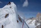 Will tagged the summit and we started a bit of an epic descent back to our tent it was a perfect light and fast mission