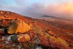 Warm light over frozen land - Higger Tor