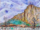 El-Cap-from-the-Meadow-Yosemite-National-Park-mixed-media-on-canvas