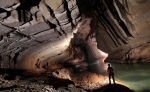 Clearwater River Caves main streamway in Mulu National Park, Borneo