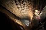 View looking 250m of Miao Keng, China At 501m deep, this is the second largest shaft in the world