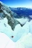 Ed Webster crosses Jaws of Doom Everest East Face Photo-StephenVenables